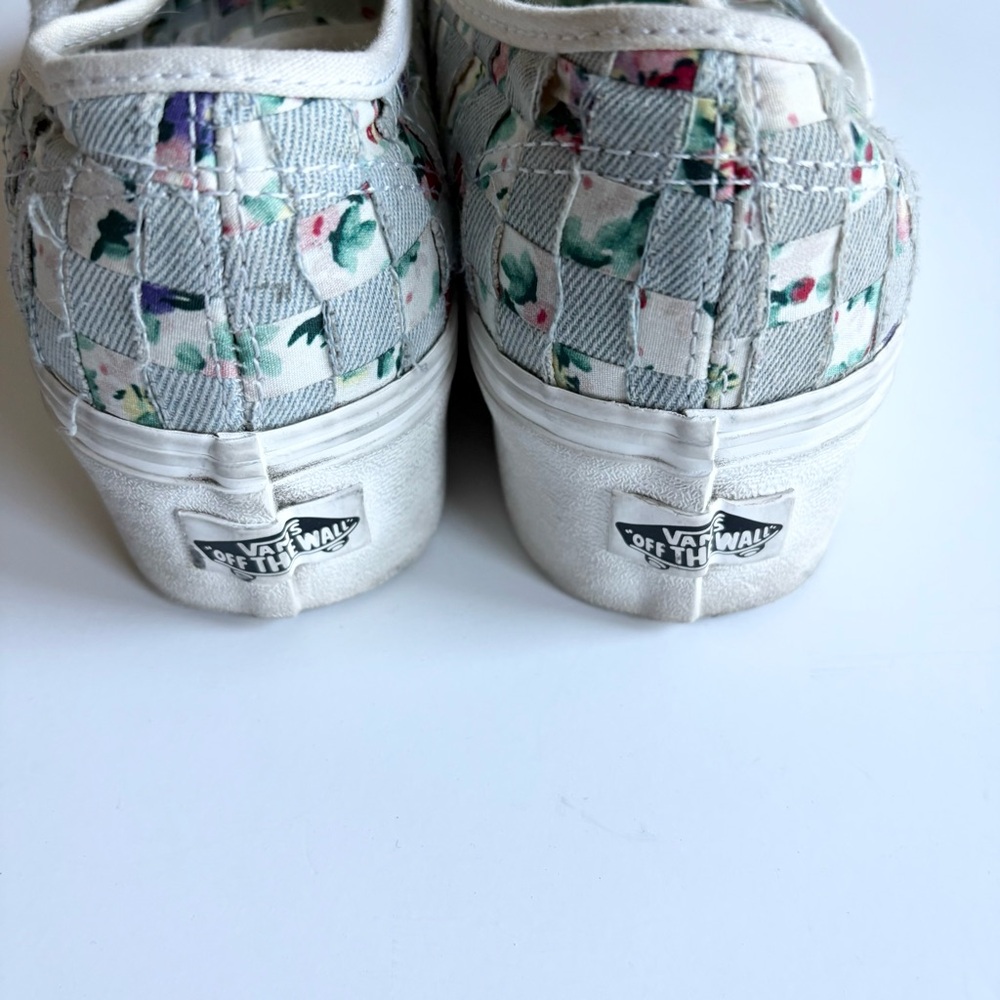 Vans Authentic Platform Woven Foral Sneaker 8 - Picture 6 of 8